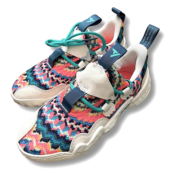 ADIDAS Trae Young 1 Tie-Dye White MultiColor GY0295 - Picture 17 of 17